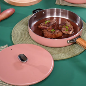 Poêle COOKUT LA MERVEILLEUSE  INOX 24CM - GUIMAUVE