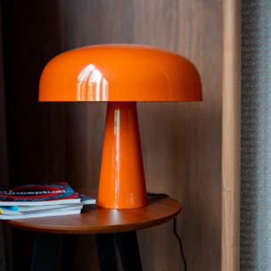 Lampe Livia en métal orange