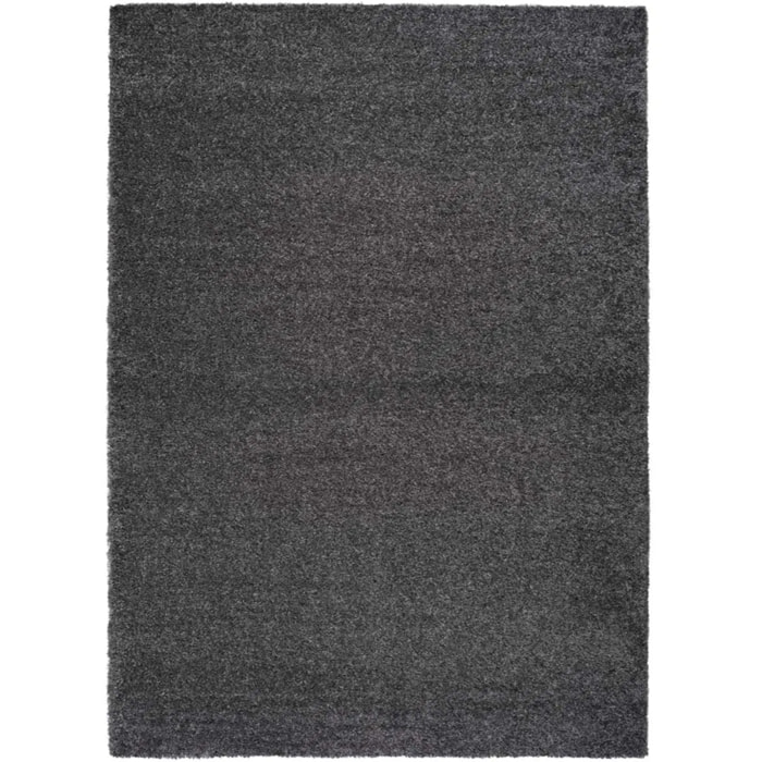 Alfombra lisa de pelo alto Catay antracita, varias medidas disponibles