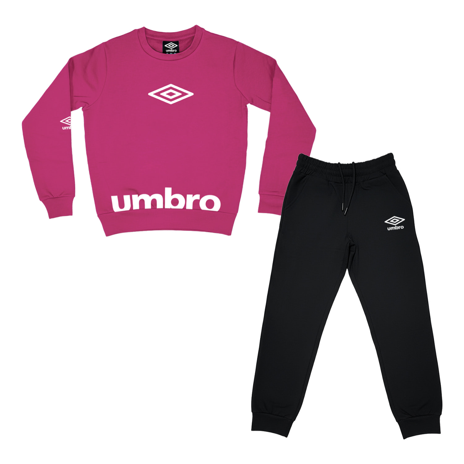 Tuta Ragazza UMBRO 8 / 16 Anni Cotone Felpato Invernale