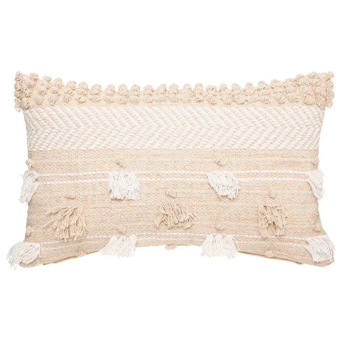 Coussin "Sabbia" sable cuivré beige 30x50cm