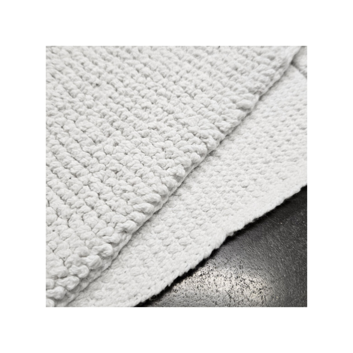 Tapis de salle de bain rectangulaire 40 x 60 cm en coton - 6 coloris - WILLOW