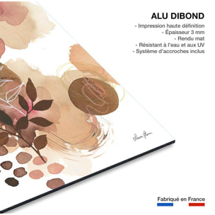 Tableau deco Bonheur floral Tableau alu Dibond