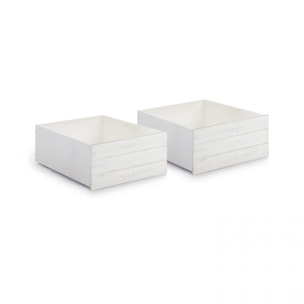 Pack 2 cajones Iliada Blanco - Vintage White