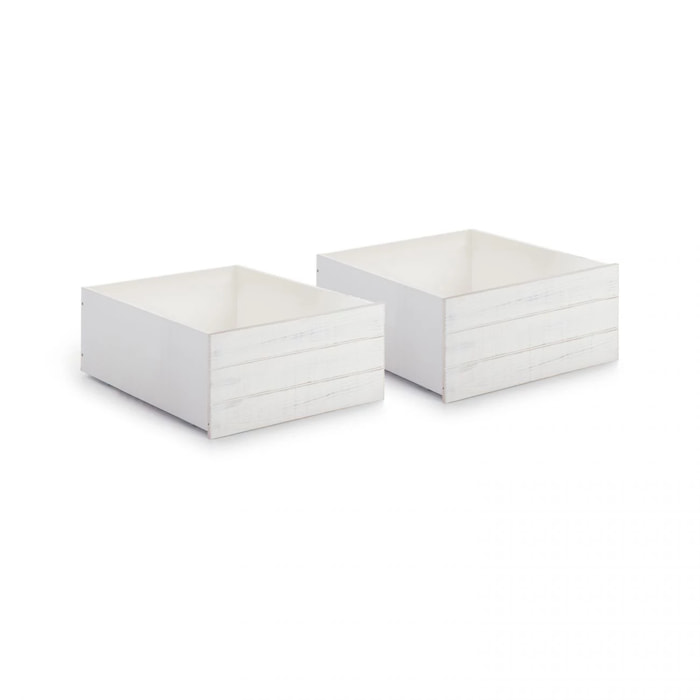 Pack 2 cajones Iliada Blanco - Vintage White