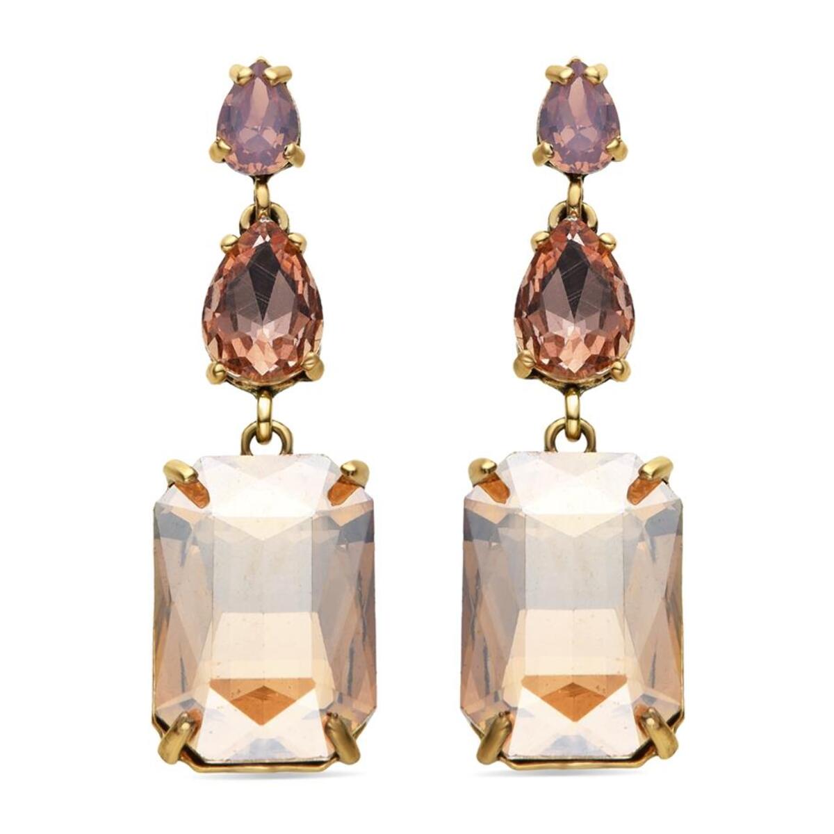 Pendientes Lux by Lux acabadoss en oro amarillo 18k