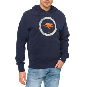 Felpa KAILUA con cappuccio in cotone Blu Navy