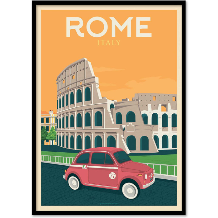 Affiche - Rome - Olahoop Travel Posters