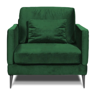 Fauteuil Velours Splendido, 1 Place, Style Contemporain