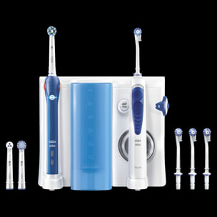 Oral-B - Pro/Oxyjet 2000 - Bleue/Blanche - Hydropropulseur et Brosse à dents électrique