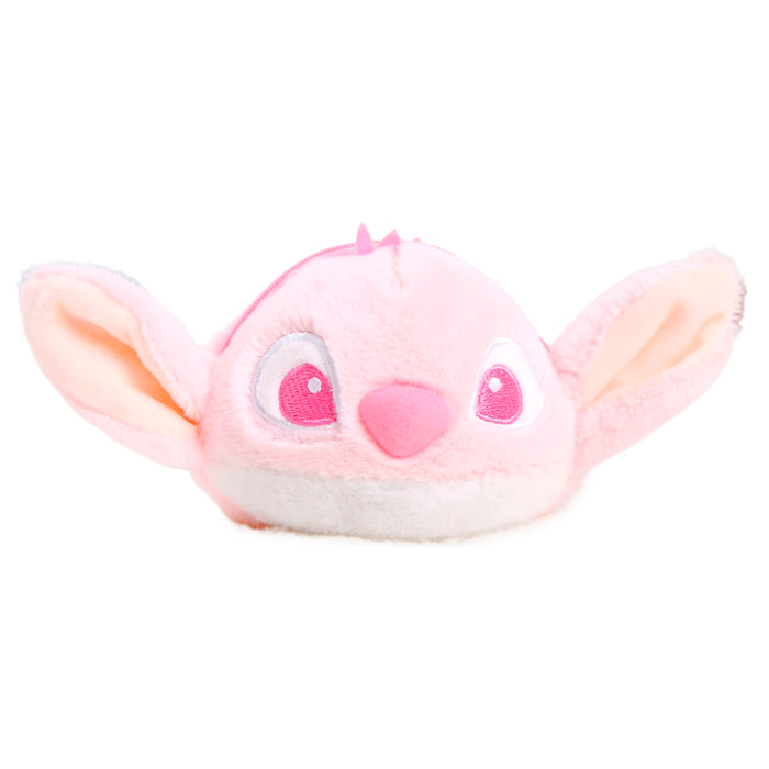 Monedero extrasuave. Diseño de monstruito rosa. 10 cm.