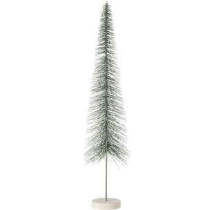 J-Line décoration Sapin De Noël Neige - plastique - vert - large