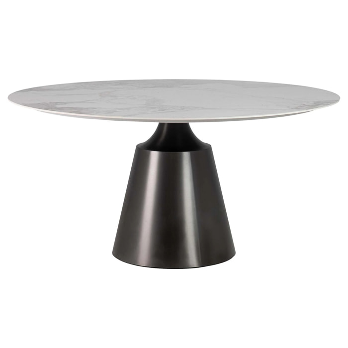 Mesa Comedor Ceramica Inoxidable Corfu 150x150x76 Cm