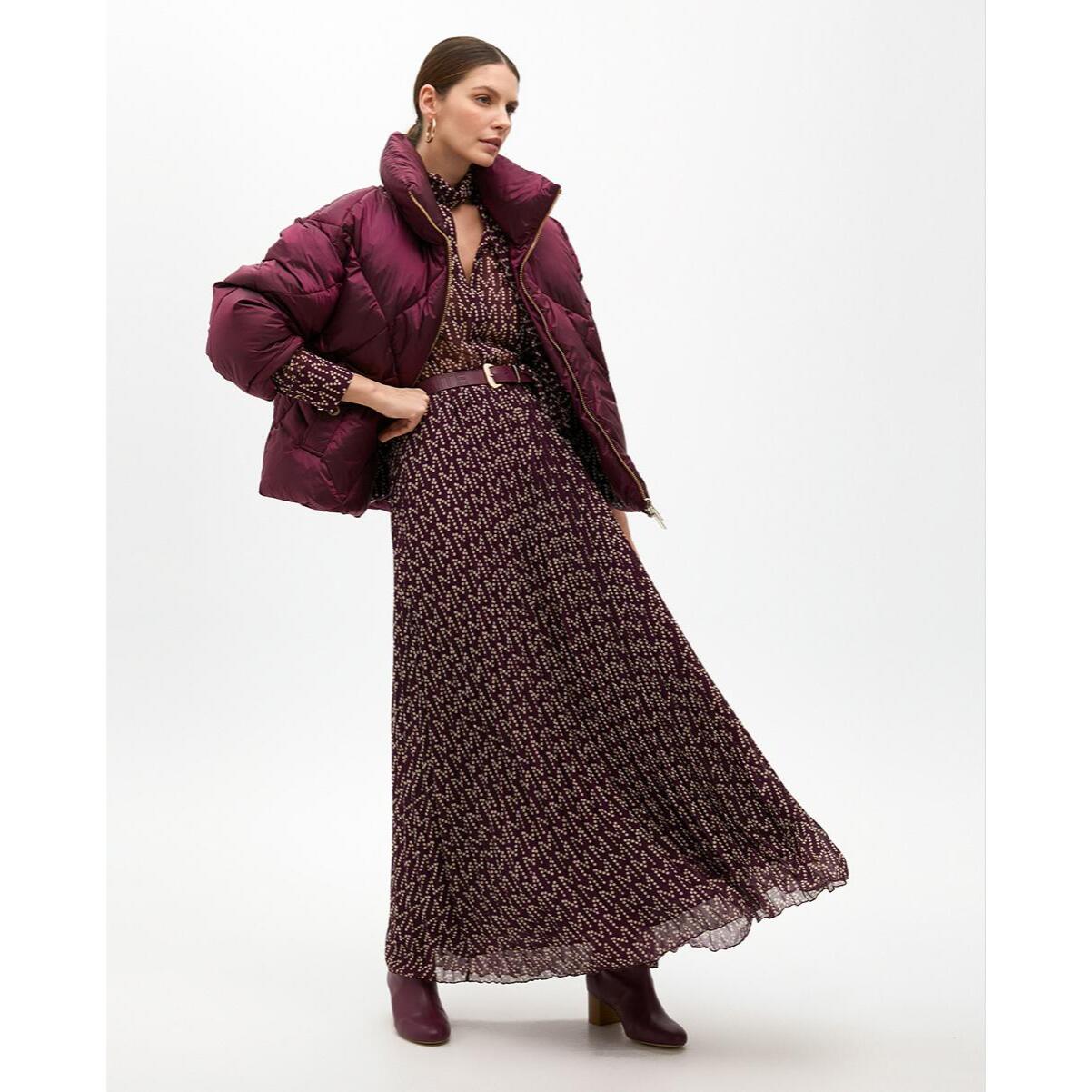 Anorak Metallico Trapuntato Midi