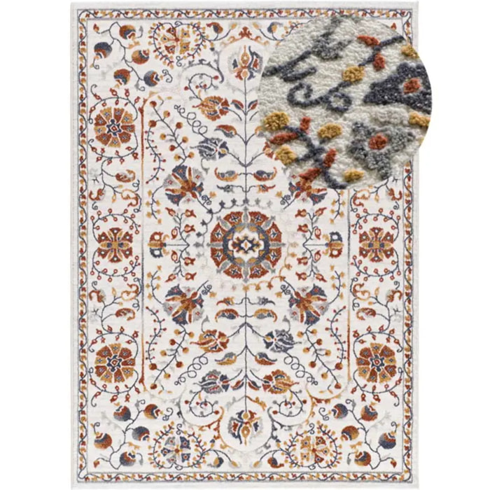 LULY Alfombra clásica con relieve Multicolor, varias medidas disponibles.