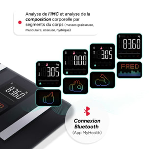 Pèse personne impédancemètre TERRAILLON Body Color Connect