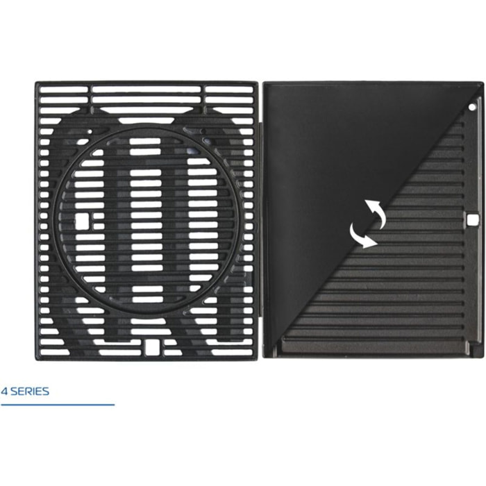 Barbecue gaz CAMPINGAZ Premium 4W noir 4 brûleurs sur chariot, 72x46 cm