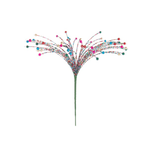 J-Line décoration Branche Perles - fer - mix