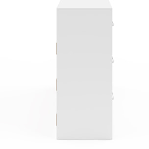 Commode Uma 9 tiroirs blanc