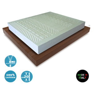 Materasso Lattice H20 in Aloe e Silver 120x190