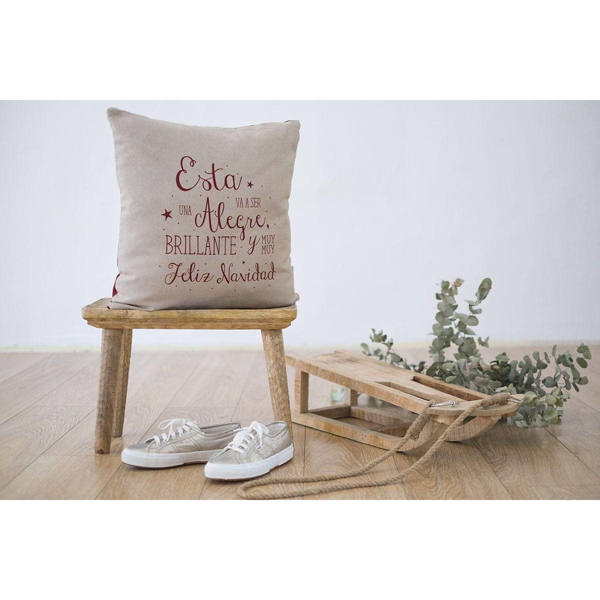 Funda cojín: "Navidad, reno"