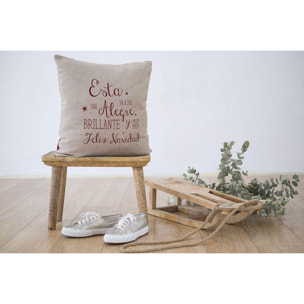 Funda cojín: "Navidad, reno"