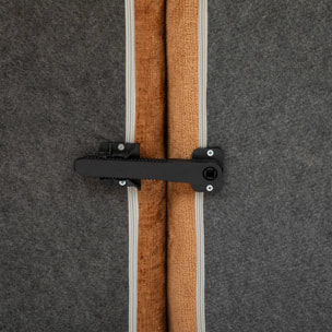 Module chaise longue "Mavuno" en velours 87x154cm vert cèdre