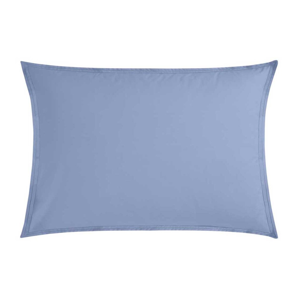 Taie d'oreiller bicolore en percale de coton, RENDEZ-VOUS OLYMPE, Bleu