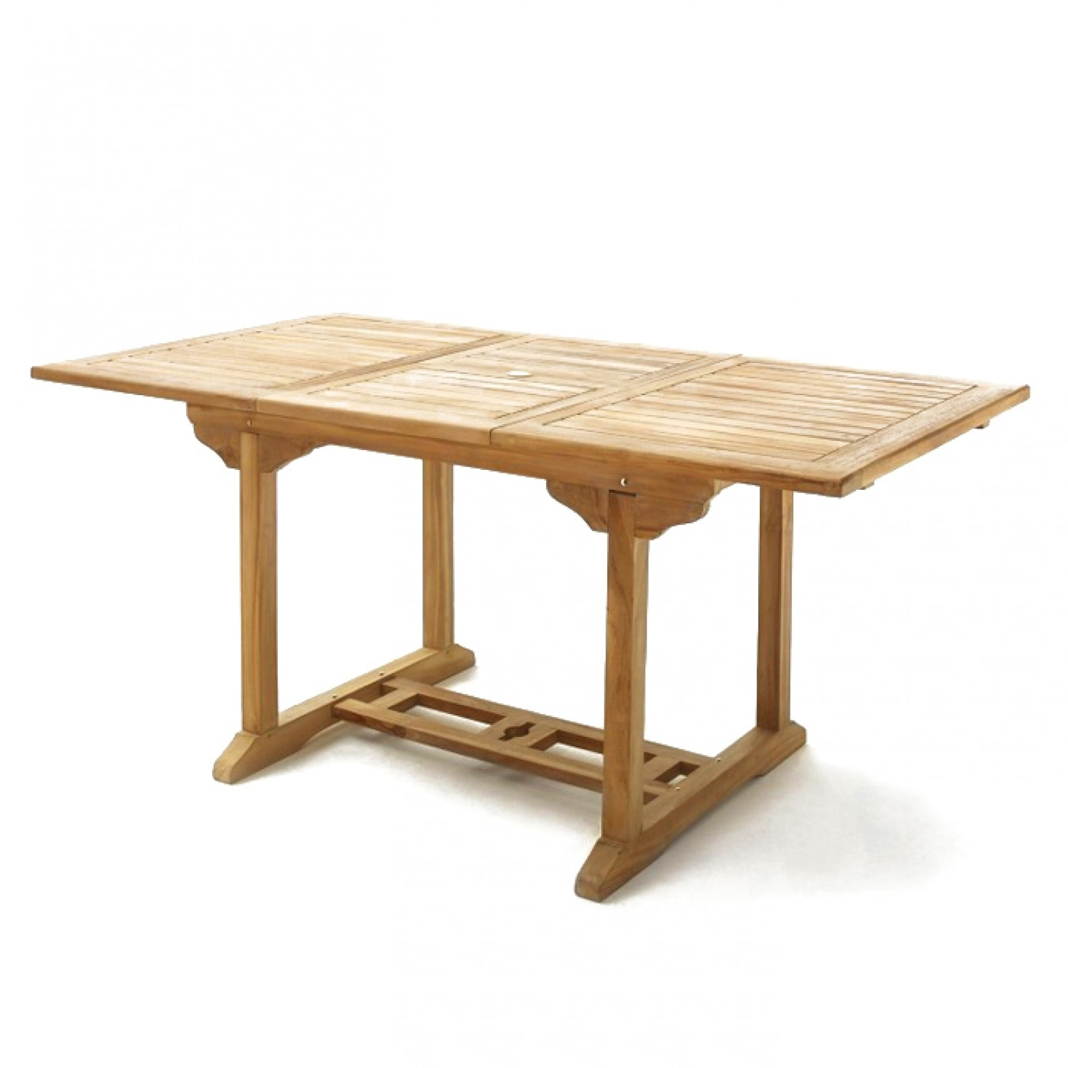 ADAGNA Table de jardin rectangulaire 4 chaises 2 fauteuils en teck