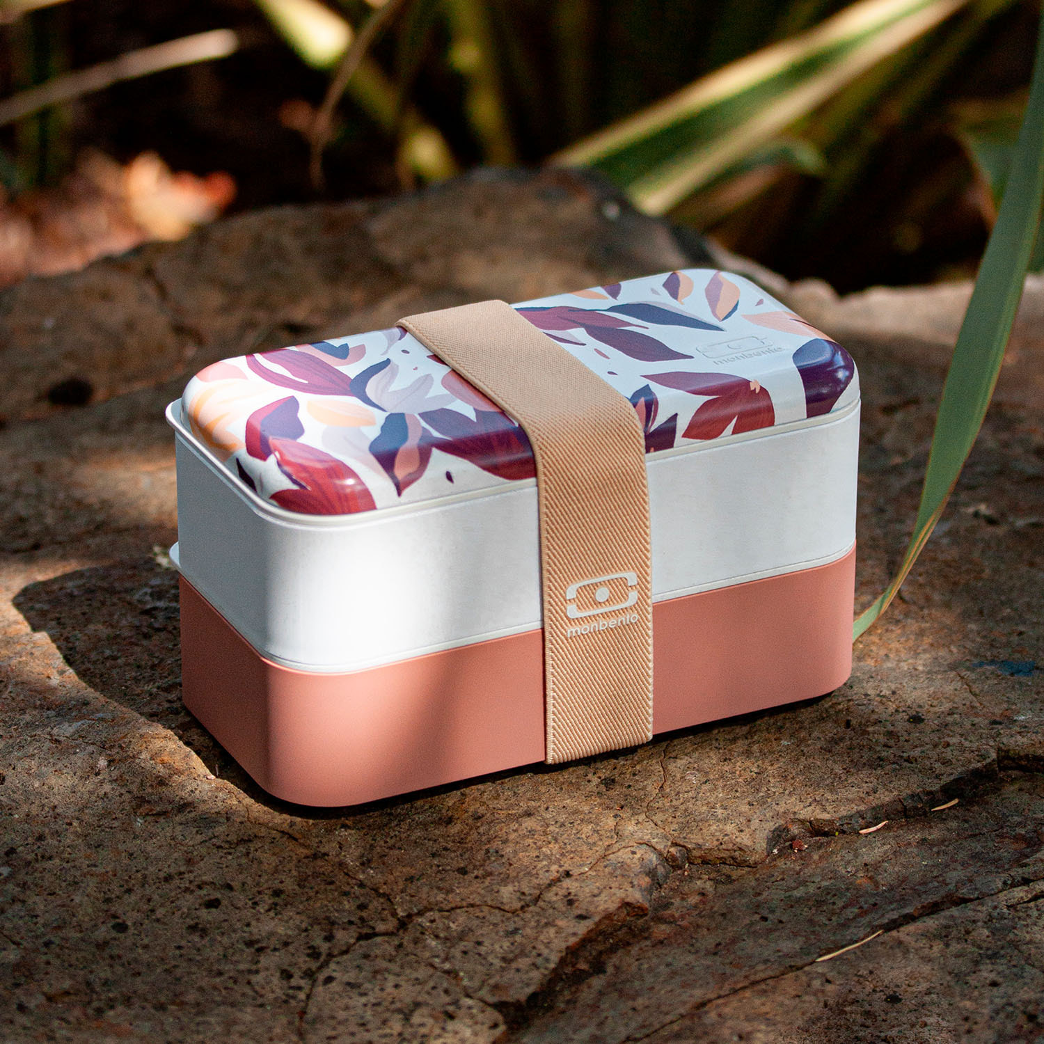 Lunch box 2 compartiments Original 1L Made in France rose Vegetal