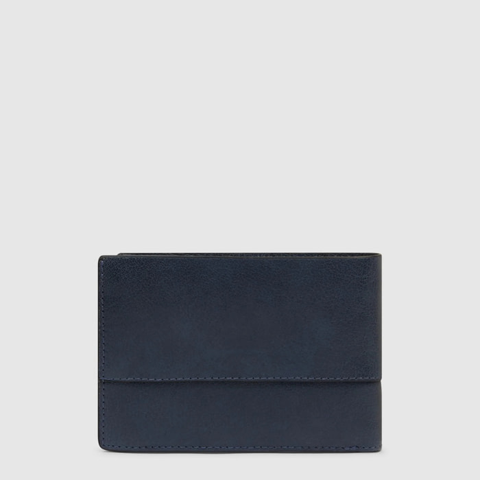 Piquadro Portafogli con porta documenti, portamonete e porta carte di credito con protezione RFID