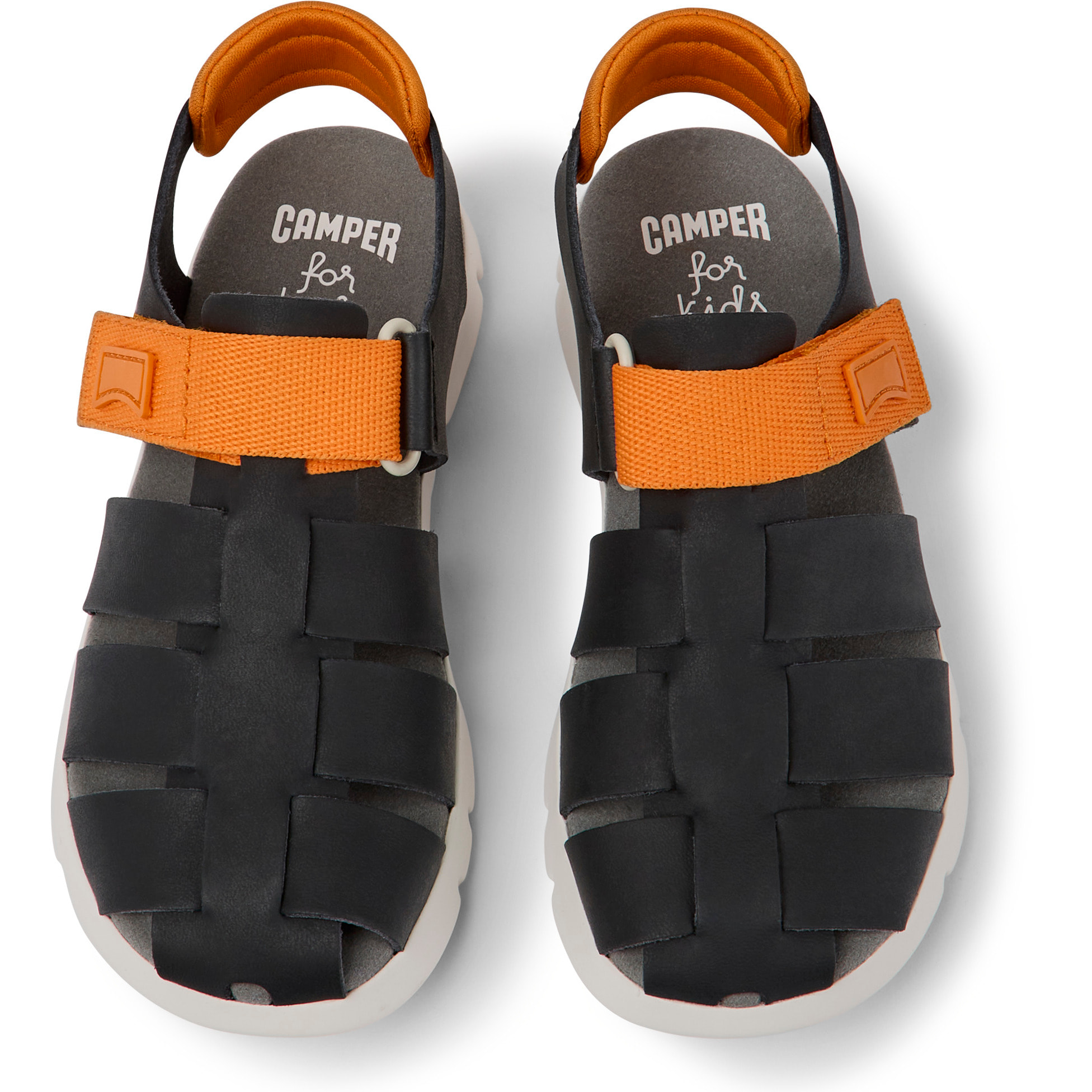 Sandali - CAMPER Oruga - Nero - Pelle/Tessuto