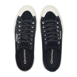 Sneakers Superga Uomo/Donna Nero 2630 STRIPE SUEDE CONTRAST STITCHING