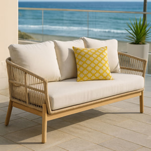 Salon de jardin en bois d'acacia 5 places BAHIA