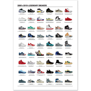 Affiche - 2000's-2010's Legendary Sneakers - Olivier Bourdereau