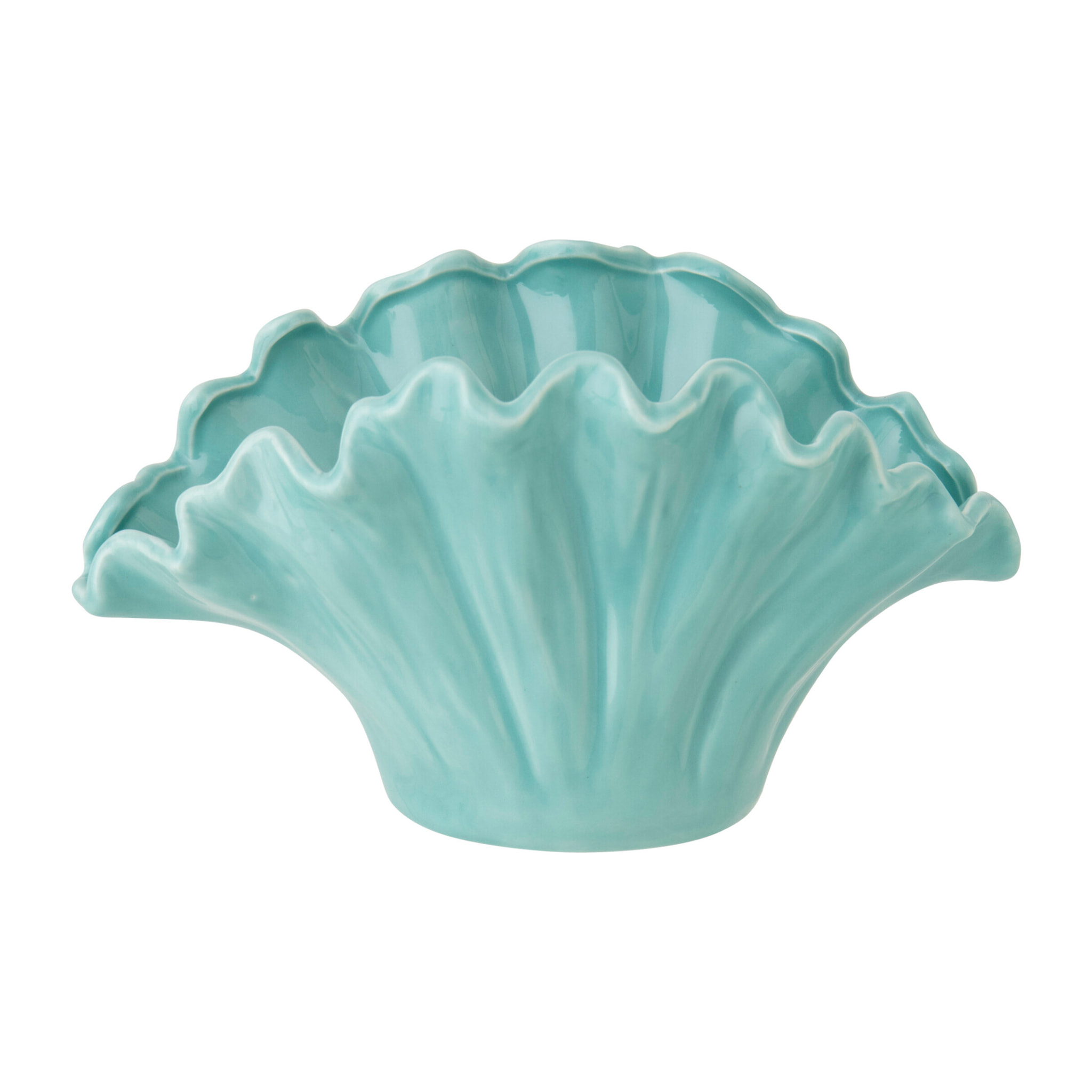 J-Line Vase Fleur - porcelaine - vert clair - small