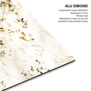 Tableau de fleurs séchées Feuillage Tableau alu Dibond