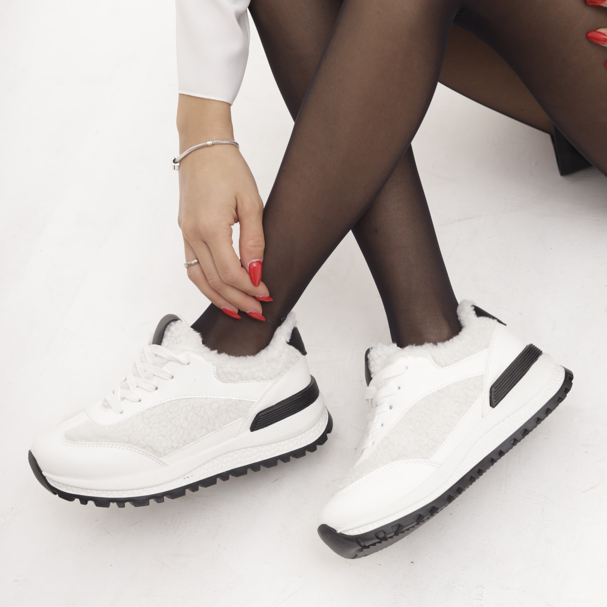 SNEAKERS RUNNING FUR BIANCO