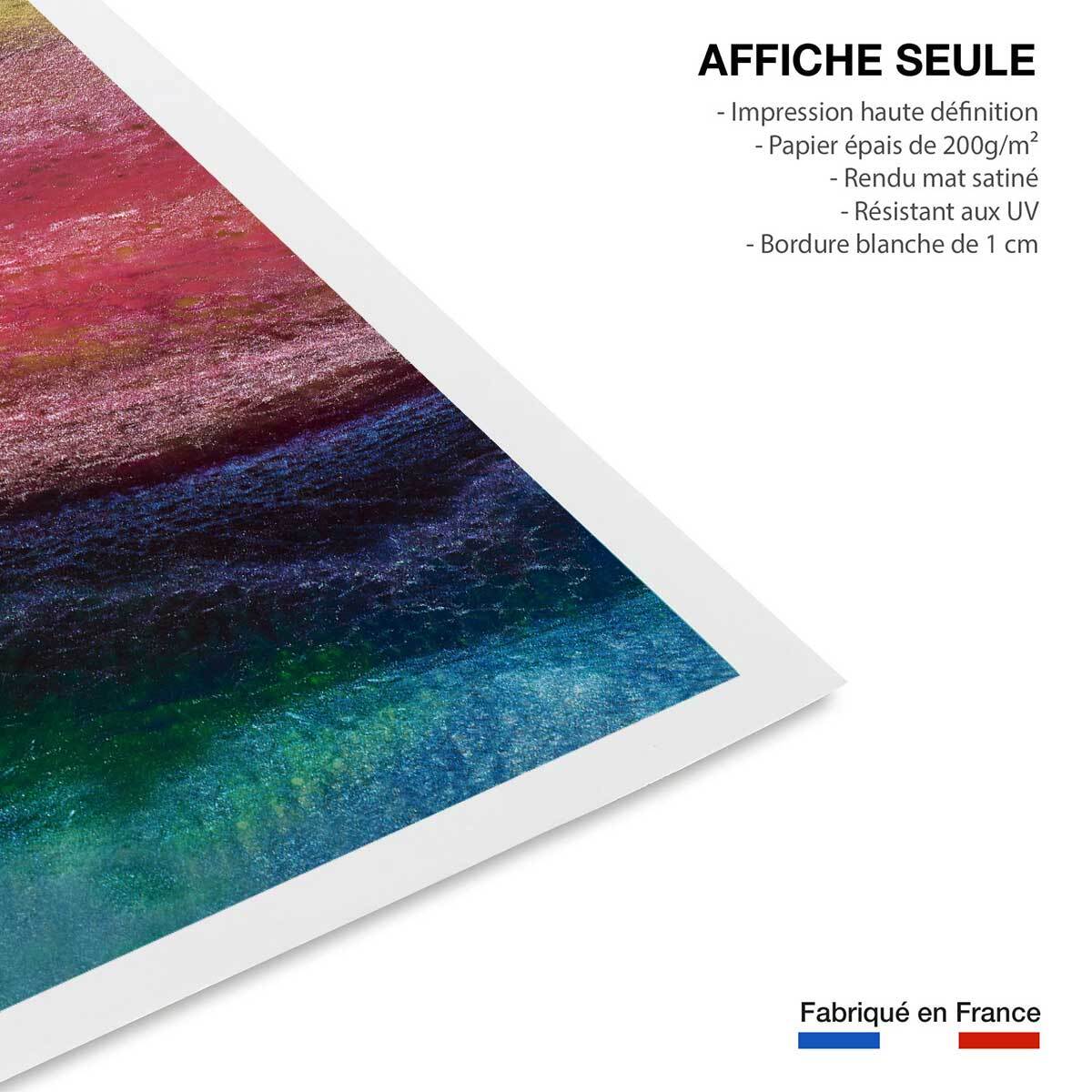 Poster vertical rainbow Affiche seule