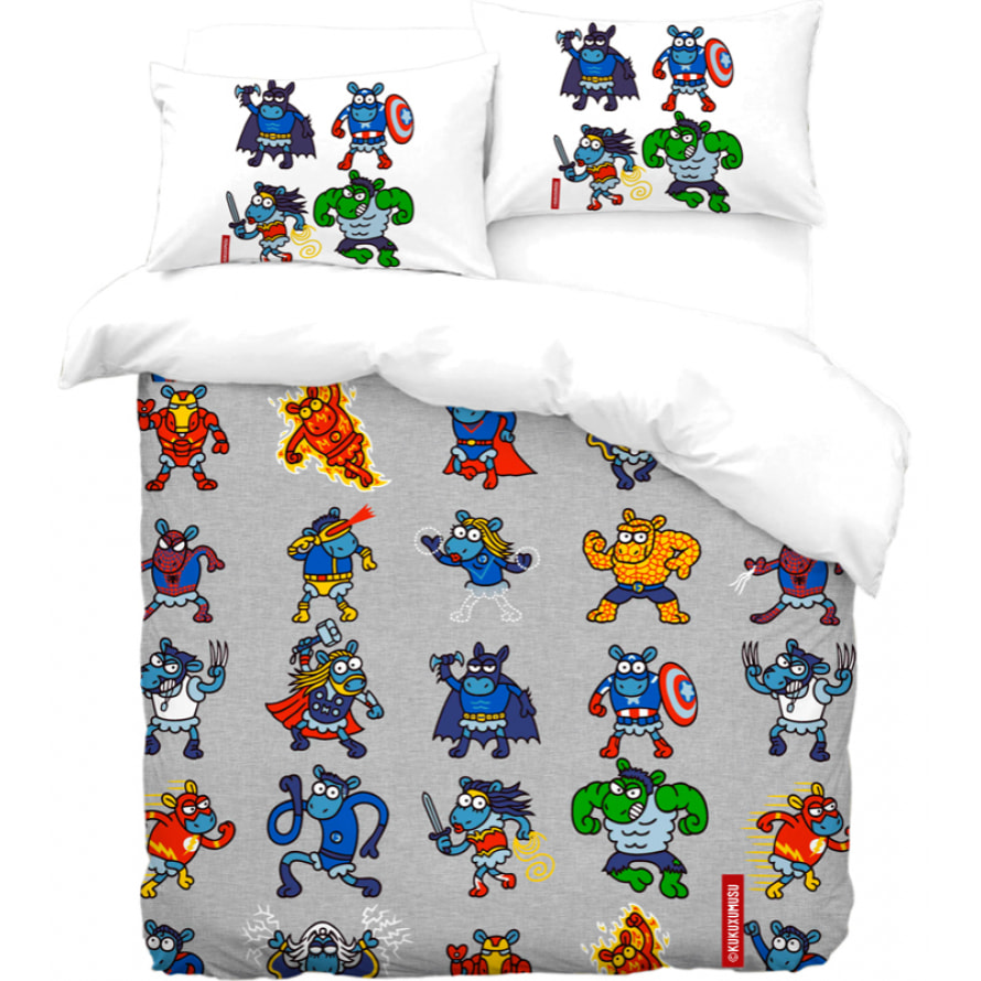 Funda Nórdica Super Heroes - 100% algodón - 150 hilos