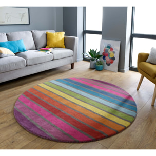 Tapis en laine rond CANDY