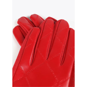 Guanti con Logo a Reticolo