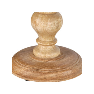 Bougeoir H. 31 cm en bois de manguier laqué - INARIE 2905 - 7236