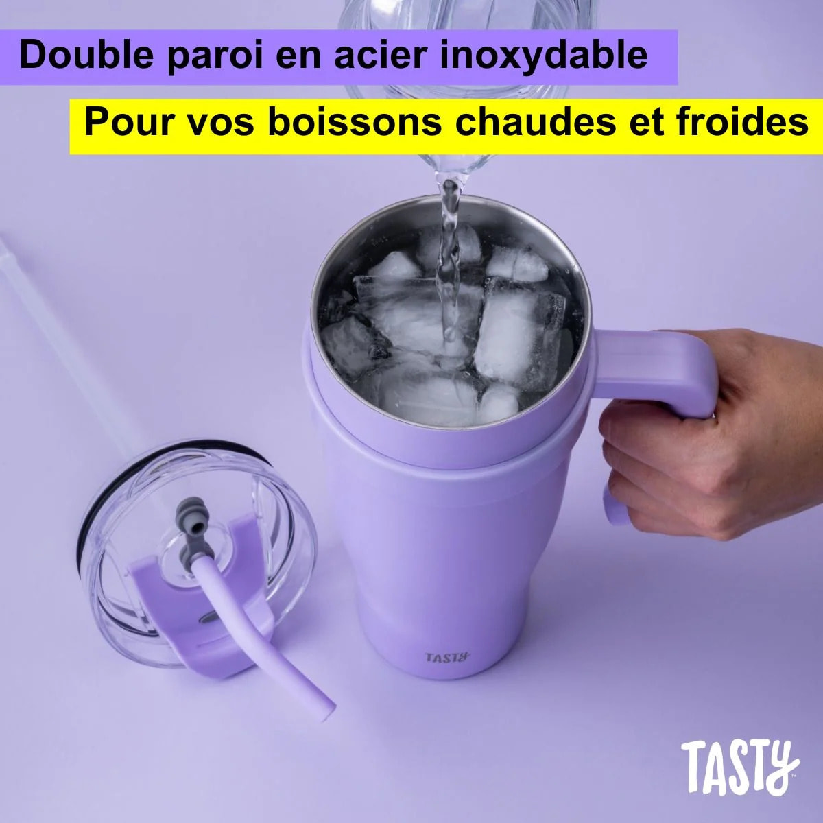 Gobelet isotherme 1200 ml lilas Tasty