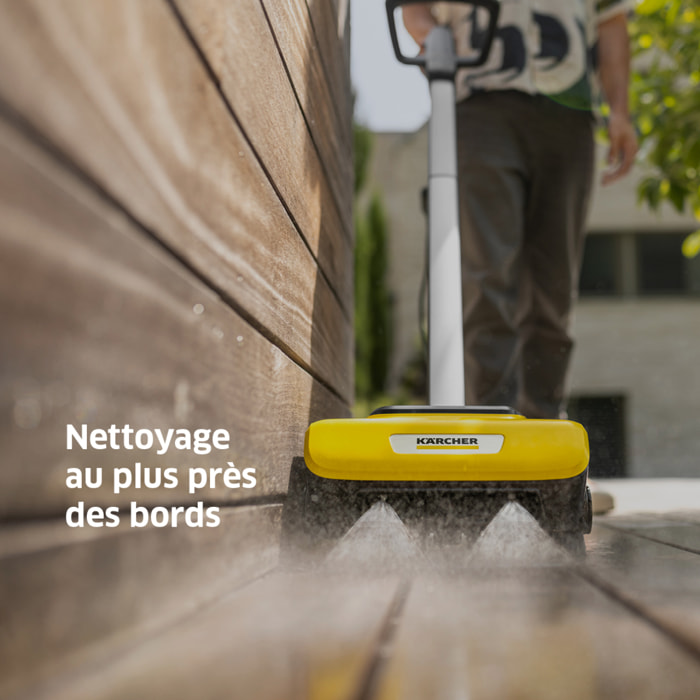 Nettoyeur de terrasses KARCHER PCL 6 - 4 brosses rotatives - idéal terrasse en bois