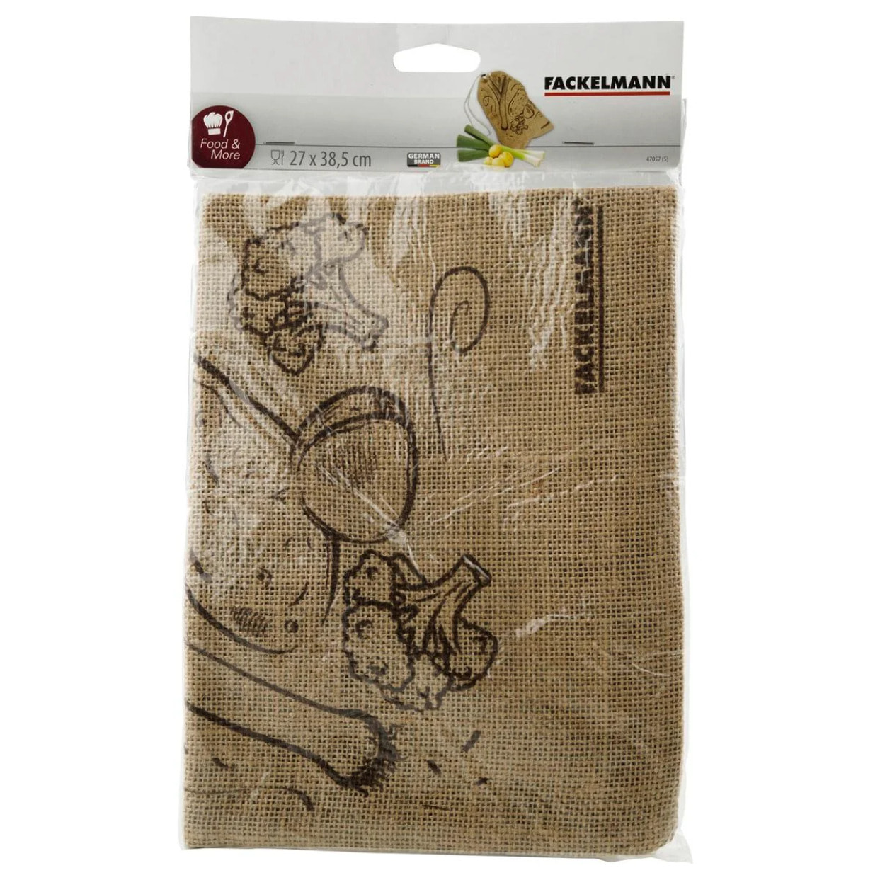 Lot de 2 sacs pour fruits et légumes réutilisables Fackelmann Nature