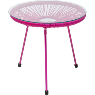 Table d'appoint Acapulco Mono rose Kare Design