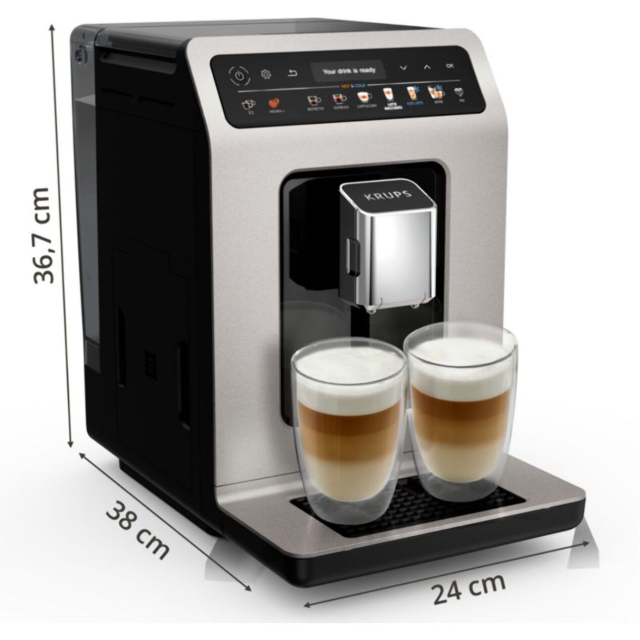 Expresso Broyeur KRUPS Evidence Hot & Cold EA898DF1