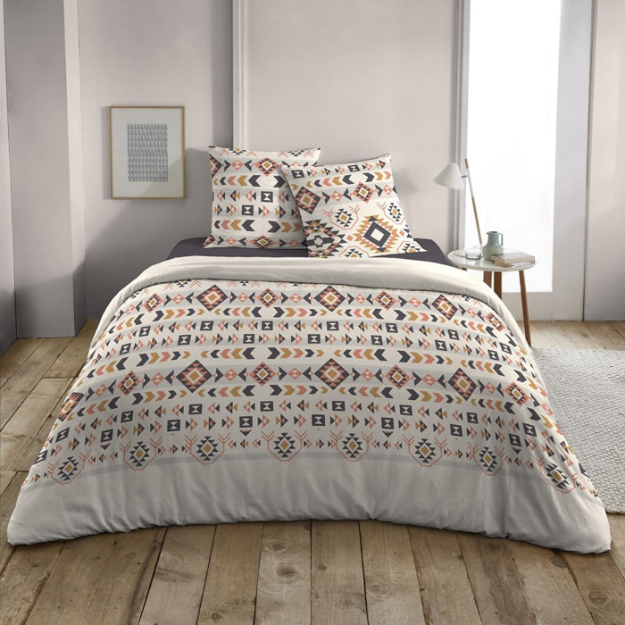 Parure Housse De Couette 3pcs 100% coton 51fils Cheyenne