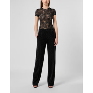 PHILIPP PLEIN Pantaloni dal taglio dritto GLITTER